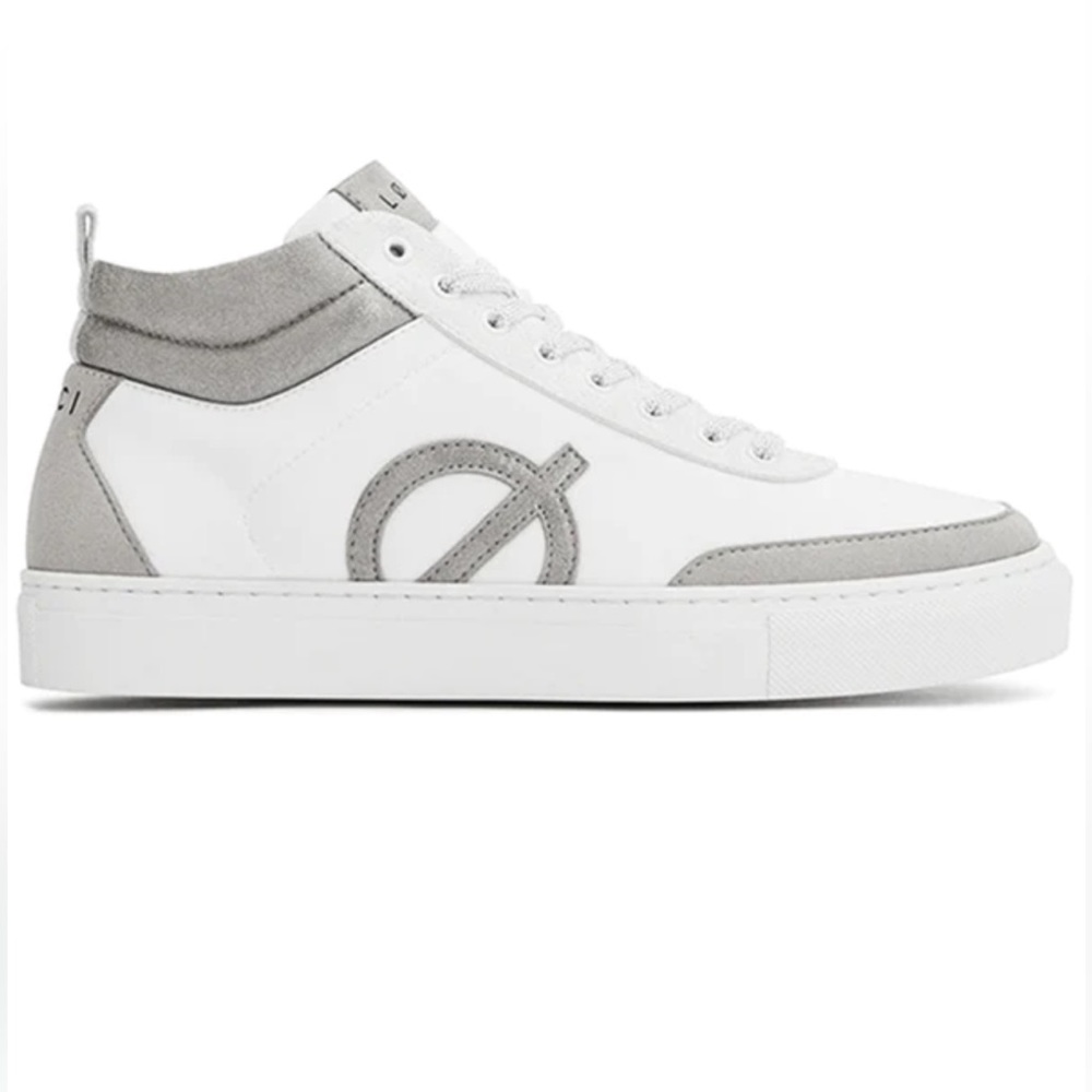 Loci Hero High Top Women’s Sneakers White/Gray Size 8 (EU 39) Brand New